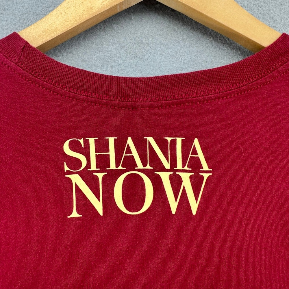 2018 Shania Twain Now Tour Tshirt Red SZ XL Baggy Concert Music Country Western - Picture 3 of 8